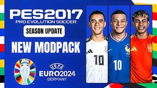 أقوى مودباك بطولة أمم أوروبا يورو 2024 لبيس 2017 لجميع الباتشات - PES 2017 UEFA EURO 2024  ModPack