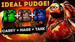 IDEAL PUDGE - IDEAL HERO! [CARRY + MAGE + TANK] 90 WAVE CUSTOM HERO CLASH 7.29d I Dota 2