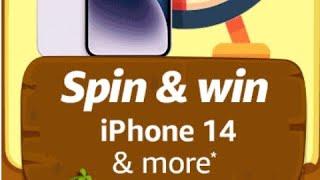Amazon Spin & win iphone 14 & more