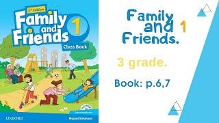 Ағылшын тілі 3 сынып 6-7 беттер. Family and friends 1, book p. 6-7. Жауаптар/Ответы