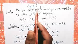 find linear convolution using circular convolution given sequence,x(n)={1, 2,1}, h(n)={1, 2}.  DSP