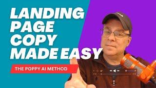 How to Create Landing Page Copy in Minutes Using Poppy AI (Step-by-Step Tutorial)