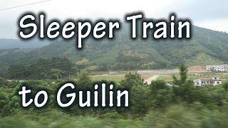 Riding a soft sleeper Chinese train from Shenzhen to Guilin