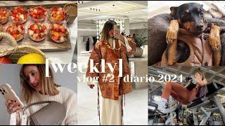 WEEKLY vlog #2 diario 2024 | formación en zara, haul pull y zara, recetas saludables, libros y gym