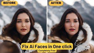 Fix Ai Faces of  Mid journey, Leonardo Ai and Bing Image Creator