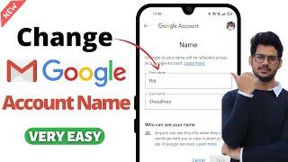 How To Change Gmail Id Name | How To Change Google Account Name (2022)