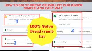 How to Solve Breadcrumblist in blogger simple and easy way | Hasilpur Tech