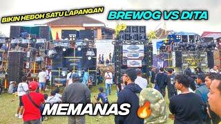 Brewog bangun dari tidurnya, nulup² di hadapan semua sound, Dita audio langsung di bunyikan