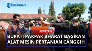 Tingkatkan Produksi Pertanian, Bupati Pakpak Bharat Bagikan Puluhan Mesin Canggih