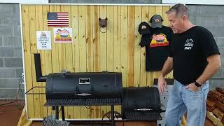 A walk though of the Yoder Cheyenne offset smoker by Lance of Grillbillies, Wendell, NC