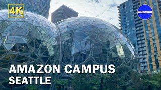 Amazon HQ in Seattle | The Largest Online Retailer in the World - Walking Tour | Washington | 4K