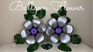 DIY Balloon Flower/How to make Flower Balloon/Balloon Distortion