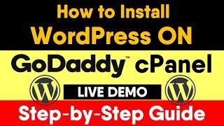 How to Install WordPress on GoDaddy Web Hosting cPanel 2020 | GoDaddy WordPress Install | Hindi