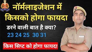 police Re exam admit card || नॉर्मलाइजेशन किसको होगा फायदा  UP Police narmalization