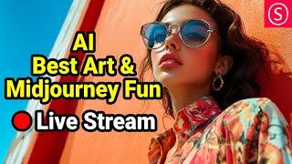 AI Community Art and Midjourney Fun  - Live Stream - Join me & Have Fun