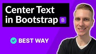 Center Text in Bootstrap 5