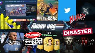 AJS News- Diablo 4 1.1 DISASTER!,  Overwatch 2 In Decline, Twitter is now X, EA Signs Premier League