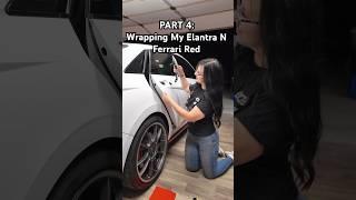 PART 4: Wrapping My Elantra N Ferrari Red! Today I’m wrapping the door handles