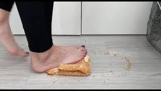 Barefoot trampling bread 150 lbs