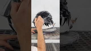 Custom ANIME helmet #custompaint #helmetdesign #shorts #anime