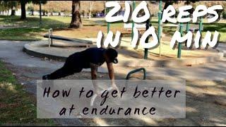 210 REPS IN 10 MIN | MUSCLE ENDURANCE WORKOUTS