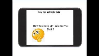 How to check EPF balance via SMS