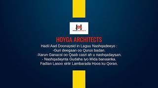 HOYGA ARCHITECTS IYO NASHQADO DHISME OO QURUX BADAN .