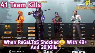 ReGaLToS OP 20 Kills 49+ Ft. MortaL Mafia And Goldy Bhai | 41 Kills Domination