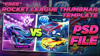 Free Rocket League Thumbnail Template | FREE Photoshop Download