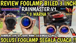 REVIEW FOGLAMP BILED 3 INCH 3 WARNA RAINMASTER VERSION 1 #foglamp #rainmaster