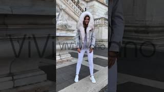 Итальянская Парка с натуральным мехом из Италии Vivi Milano