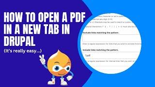 How to Open a PDF in a New Tab or Window in Drupal