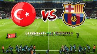 PES 2021 - Turkey vs Barcelona - Full Match - All goals HD - efootball 2021 gameplay PC