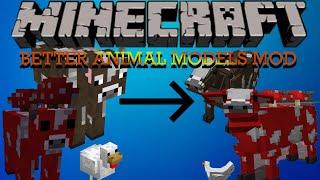 Minecraft Mod Showcase | Better Animal Models Mod