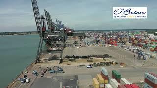 Controlled Collapse of Quay Crane - Port of Felixstowe, UK