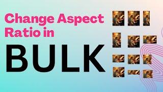 How to change Aspect Ratio of AI Art in Bulk | Bulk Mockup Use Case | PHOTOSHOP AUTOMATION