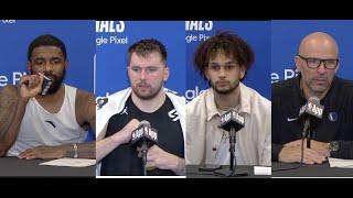 Mavs Postgame Interviews Game 1 vs. Timberwolves: Kyrie Irving, Luka Doncic, Dereck Lively II, Kidd