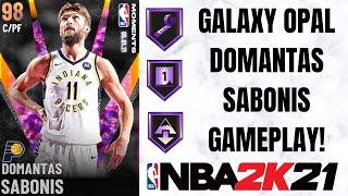 GALAXY OPAL DOMANTAS SABONIS GAMEPLAY! IS HE WORTH IT? NBA 2K21 MyTEAM
