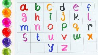 Small letter abc writing | A for Ant, B for Banana, Alphabets | ABCD learning for kids | ABCD Song