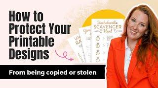 How to Protect Your Printable Designs from Being Copied or Stolen on Etsy