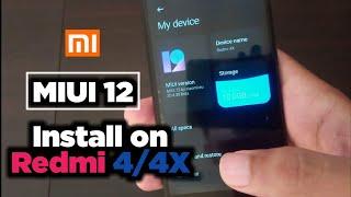 How to Install MIUI 12 on Redmi 4/4X || MIUI 12 V20.4.30