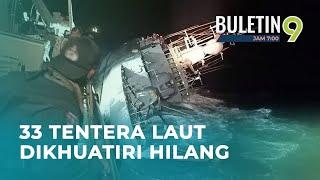 Kapal Tentera Laut Karam, 33 Anggota Hilang