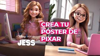 Como hacer portadas y personajes estilo Pixar | Canva