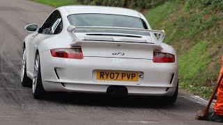 Porsche 997 GT3 Awesome Flat-6 Sounds on Hillclimb!