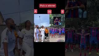 HALA MADRID Vs VISCA BARÇA || V3#shorts #dance #music  #halamadrid #viscabarça #laliga