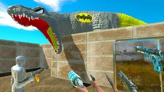 FPS PERSPECTIVE DEADLY MAZE vs ALL DINOSAURS - Animal Revolt Battle Simulator