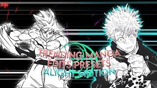 Trending Manga Edits Presets | Alight Motion