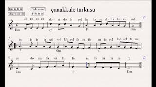 #canakkaleturkusunota   #nota #keman #piyano #gitar