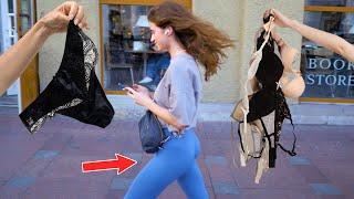 These GIRLS are against UNDERWEAR! Without TRY ON. Street walking