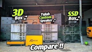 Bunyi Bergantian‼️BEGINI SUARANYABox 3D,Tujuh Custom Speaker & SSD